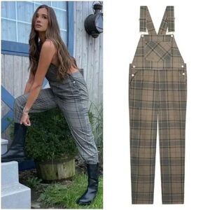 NWT WeWoreWhat Plaid Overalls
